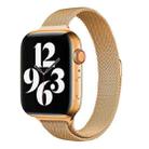 Milan Loopback Small Waist Watch Band For Apple Watch Series 9&8&7 41mm / SE 3&SE 2&6&SE&5&4 40mm / 3&2&1 38mm(Gold) - 1