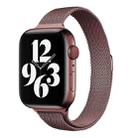 Milan Loopback Small Waist Watch Band For Apple Watch Series 8&7 41mm / SE 2&6&SE&5&4 40mm / 3&2&1 38mm(Coffee) - 1