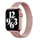 Milan Loopback Small Waist Watch Band For Apple Watch Series 8&7 41mm / SE 2&6&SE&5&4 40mm / 3&2&1 38mm(Rose Pink) - 1