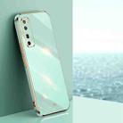 For Huawei nova 7 Pro 5G XINLI Straight 6D Plating Gold Edge TPU Shockproof Case(Mint Green) - 1