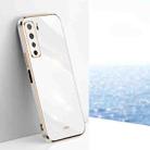 For Huawei nova 7 SE XINLI Straight 6D Plating Gold Edge TPU Shockproof Case(White) - 1