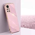 For Huawei nova 8 Pro 5G XINLI Straight 6D Plating Gold Edge TPU Shockproof Case(Cherry Purple) - 1