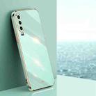 For Huawei P30 XINLI Straight Edge 6D Electroplate TPU Phone Case(Mint Green) - 1