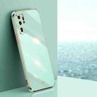 For Huawei P30 Pro XINLI Straight 6D Plating Gold Edge TPU Shockproof Case(Mint Green) - 1