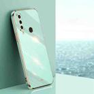 For Huawei P30 Lite XINLI Straight Edge 6D Electroplate TPU Phone Case(Mint Green) - 1