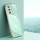 For Huawei P40 Pro XINLI Straight Edge 6D Electroplate TPU Phone Case(Mint Green) - 1