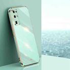 For Honor 30 XINLI Straight 6D Plating Gold Edge TPU Shockproof Case(Mint Green) - 1