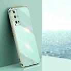 For Honor 30S XINLI Straight 6D Plating Gold Edge TPU Shockproof Case(Mint Green) - 1