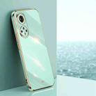 For Honor 50 Pro XINLI Straight 6D Plating Gold Edge TPU Shockproof Case(Mint Green) - 1