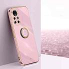 For Huawei nova 8 5G XINLI Straight Edge 6D Electroplate TPU Phone Case with Ring Holder(Cherry Purple) - 1