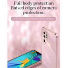 For Huawei P30 Pro XINLI Straight 6D Plating Gold Edge TPU Shockproof Case with Ring Holder(Pink) - 3