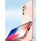 For Huawei P30 Pro XINLI Straight 6D Plating Gold Edge TPU Shockproof Case with Ring Holder(Pink) - 5