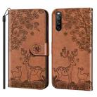 For Sony Xperia 10 III Sika Deer Embossing Pattern Horizontal Flip PU Leather Case with Holder & Card Slot & Wallet & Photo Frame(Brown) - 2