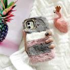 For iPhone 11 Colorful Plush Phone Protect Case(Grey) - 1