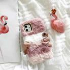 For iPhone 11 Pro Max Colorful Plush Phone Protect Case(Pink) - 1