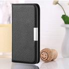 For iPhone 11 Pro Max Litchi Texture Horizontal Flip Leather Case with Holder & Card Slots(Black) - 1