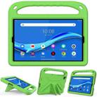 For Lenovo Tab M10 FHD Plus TB-X606F / TB-X606M Handle Portable EVA Shockproof Protective Case with Triangle Holder(Green) - 1