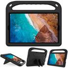 For Xiaomi Mi Pad 4 Plus & Samsung Galaxy Tab A 10.1 2019 SM-T510 / SM-T515 Handle Portable EVA Shockproof Protective Case with Triangle Holder(Black) - 1