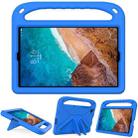 For Xiaomi Mi Pad 4 Plus & Samsung Galaxy Tab A 10.1 2019 SM-T510 / SM-T515 Handle Portable EVA Shockproof Protective Case with Triangle Holder(Blue) - 1