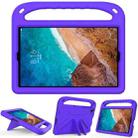 For Xiaomi Mi Pad 4 Plus & Samsung Galaxy Tab A 10.1 2019 SM-T510 / SM-T515 Handle Portable EVA Shockproof Protective Case with Triangle Holder(Purple) - 1