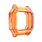 For Amazfit Neo TPU Half-pack Candy Color Protective Case(Transparent Orange) - 1