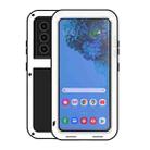 For Samsung Galaxy S21 Ultra 5G LOVE MEI Metal Shockproof Waterproof Dustproof Protective Case without Glass(White) - 1