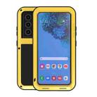 For Samsung Galaxy S21 Ultra 5G LOVE MEI Metal Shockproof Waterproof Dustproof Protective Case without Glass(Yellow) - 1