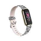 For Fitbit Luxe Special Edition Printing Silicone Replacement Strap Watchband, Size: L (Zebra) - 1