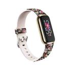 For Fitbit Luxe Special Edition Printing Silicone Watch Band, Size: L (Feet) - 1