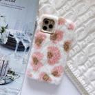 For iPhone 11 Pro Max Mink Plush Phone Protect Case(Pink) - 1