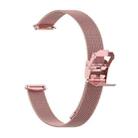 For Fitbit Luxe Clip-on Metal Watch Band(Rose Pink) - 1