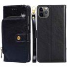 For iPhone 11 Pro Zipper Bag PU + TPU Horizontal Flip Leather Case with Holder & Card Slot & Wallet & Lanyard (Black) - 1