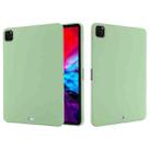 For iPad Pro 11 2022 / 2021 Pure Color Liquid Silicone Shockproof Full Coverage Tablet Case(Green) - 1