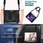 For iPad Pro 11 2022 / 2021 / 2020 / 2018 Silicone + PC Protective Tablet Case with Holder & Shoulder Strap(Black) - 7