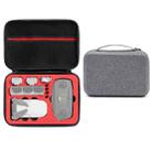 For DJI Mini SE Shockproof Carrying Hard Case Storage Bag, Size: 21.5 x 29.5 x 10cm(Grey + Red Liner) - 1