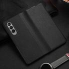 For Samsung Galaxy Z Fold3 5G Cowhide Shockproof Fold Leather Case(Black) - 1
