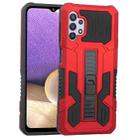 For Samsung Galaxy A32 5G Vanguard Warrior All Inclusive Double-color Shockproof TPU + PC Protective Case with Holder(Red) - 1