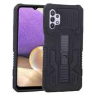 For Samsung Galaxy A32 5G Vanguard Warrior All Inclusive Double-color Shockproof TPU + PC Protective Case with Holder(Rock Black) - 1