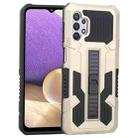 For Samsung Galaxy A32 5G Vanguard Warrior All Inclusive Double-color Shockproof TPU + PC Protective Case with Holder(Gold) - 1