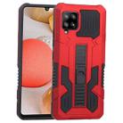 For Samsung Galaxy A42 5G Vanguard Warrior All Inclusive Double-color Shockproof TPU + PC Protective Case with Holder(Red) - 1