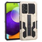 For Samsung Galaxy A52 5G / 4G / A52S Vanguard Warrior All Inclusive Double-color Shockproof TPU + PC Protective Case with Holder(Gold) - 1