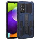 For Samsung Galaxy A52 5G / 4G / A52S Vanguard Warrior All Inclusive Double-color Shockproof TPU + PC Protective Case with Holder(Cobalt Blue) - 1