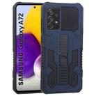 For Samsung Galaxy A72 5G / 4G Vanguard Warrior All Inclusive Double-color Shockproof TPU + PC Protective Case with Holder(Cobalt Blue) - 1