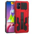 For Samsung Galaxy M51 Vanguard Warrior All Inclusive Double-color Shockproof TPU + PC Protective Case with Holder(Red) - 1
