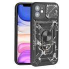 For iPhone 11 Sliding Camera Cover Design Camouflage Series TPU+PC Protective Case (Black) - 1