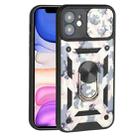 For iPhone 11 Sliding Camera Cover Design Camouflage Series TPU+PC Protective Case (Pink) - 1