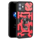 For iPhone 12 Pro Max Sliding Camera Cover Design Camouflage Series TPU+PC Protective Case(Red) - 1