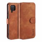 For Samsung Galaxy A22 4G DG.MING Retro Oil Side Horizontal Flip Leather Case with Holder & Card Slots & Wallet(Brown) - 1