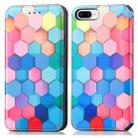 Colorful Magnetic Horizontal Flip PU Leather Case with Holder & Card Slot & Wallet For iPhone 8 Plus / 7 Plus(Colorful Cube) - 1