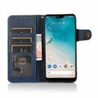 For OPPO A16 KHAZNEH Dual-Splicing Cowhide Texture Horizontal Flip Leather Case with Holder & Card Slots & Wallet & Photo Frame & Lanyard(Blue) - 4